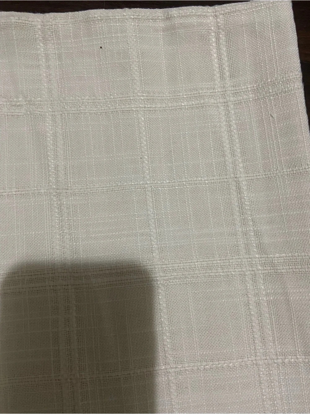 Ramie checkered throw pillowcase - off-white - Square 21”- 2 pieces Pack